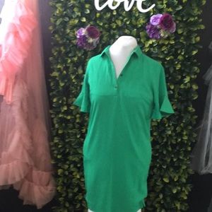 Banana Republic green mini dress